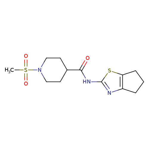N-{4H,5H,6H-cyclopenta[d][1,3]thiazol-2-yl}-1-methanesulfonylpiperidine-4-carboxamide
