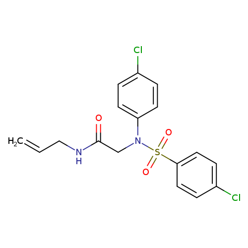 2-[N-(4-chlorophenyl)4-chlorobenzenesulfonamido]-N-(prop-2-en-1-yl)acetamide