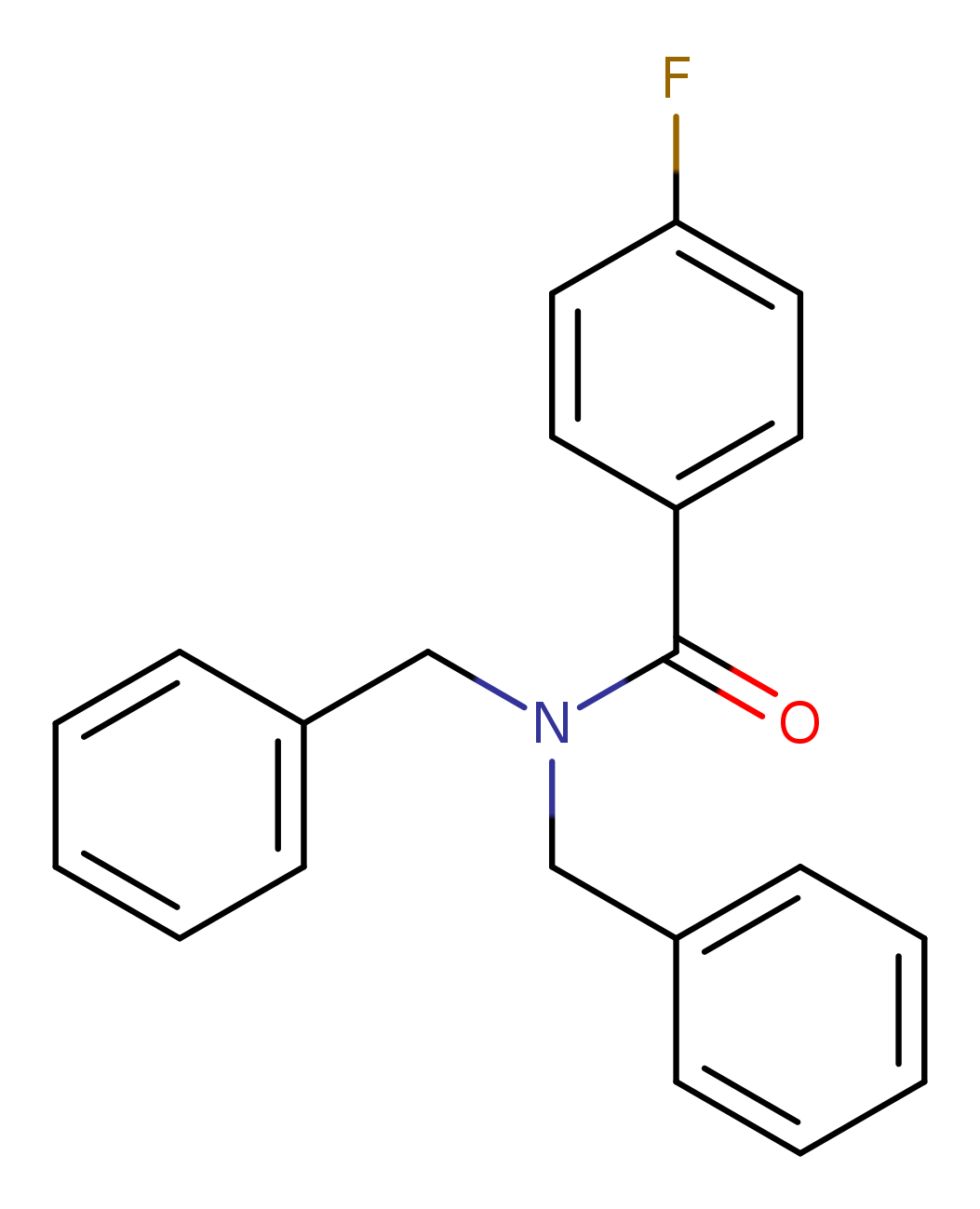 Benzamide, 4-fluoro-N,N-bis(phenylmethyl)-