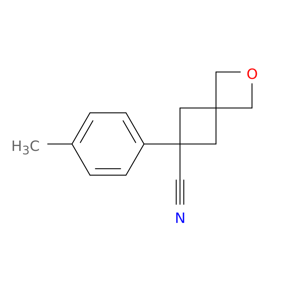 6-(4-methylphenyl)-2-oxaspiro[3.3]heptane-6-carbonitrile