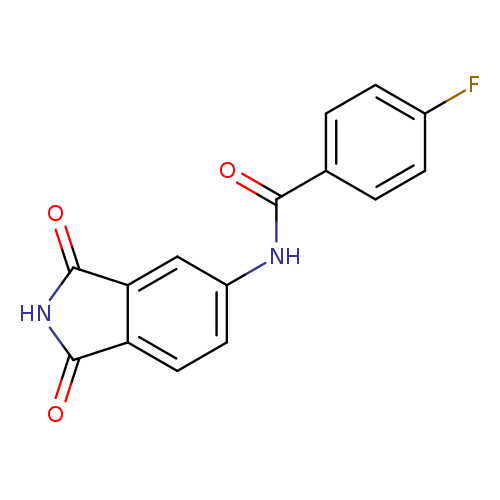N-(1,3-dioxo-2,3-dihydro-1H-isoindol-5-yl)-4-fluorobenzamide