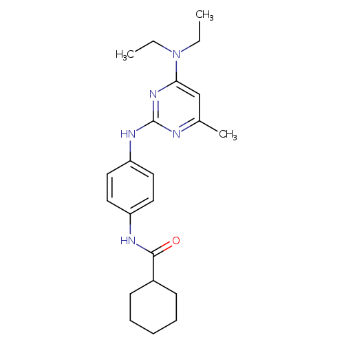 N-(4-{[4-(diethylamino)-6-methylpyrimidin-2-yl]amino}phenyl)cyclohexanecarboxamide