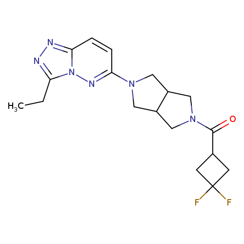 2-(3,3-difluorocyclobutanecarbonyl)-5-{3-ethyl-[1,2,4]triazolo[4,3-b]pyridazin-6-yl}-octahydropyrrolo[3,4-c]pyrrole