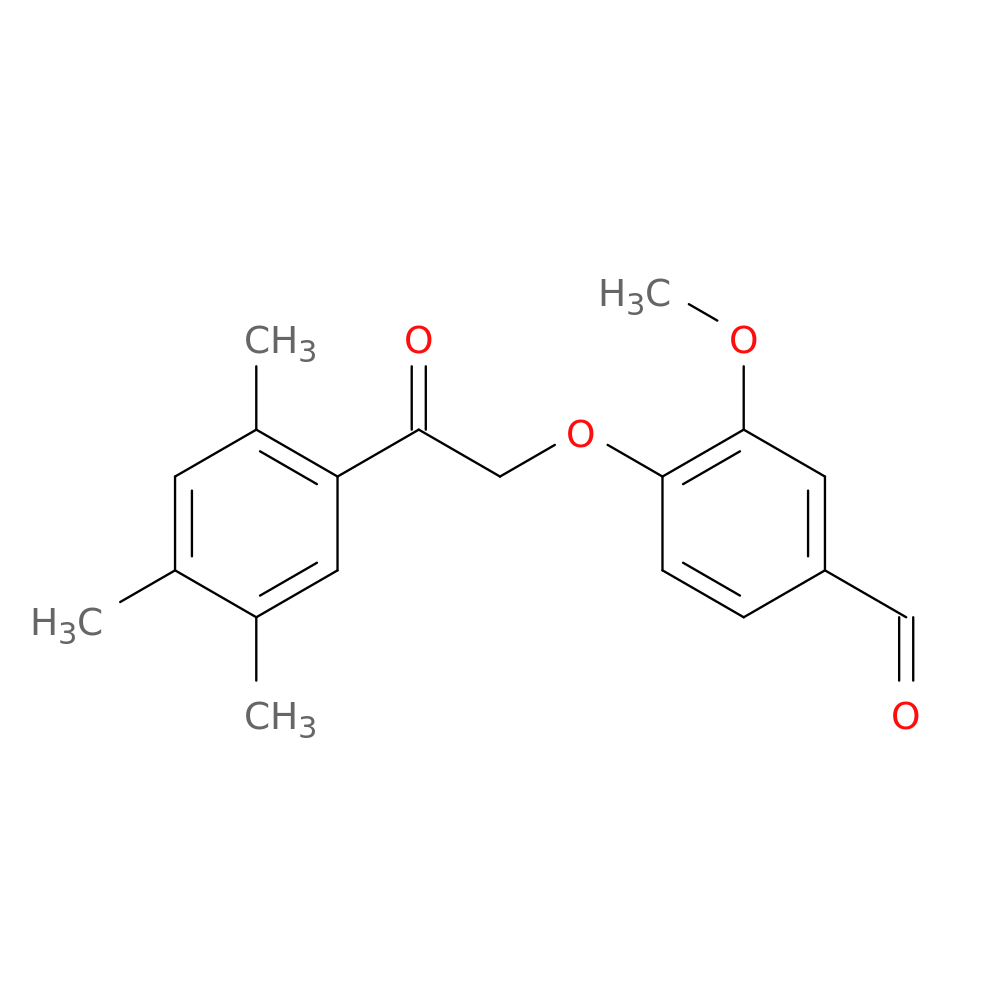 3-methoxy-4-[2-oxo-2-(2,4,5-trimethylphenyl)ethoxy]benzaldehyde