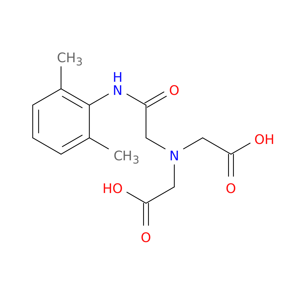 2,2'-((2-((2,6-Dimethylphenyl)amino)-2-oxoethyl)azanediyl)diacetic acid