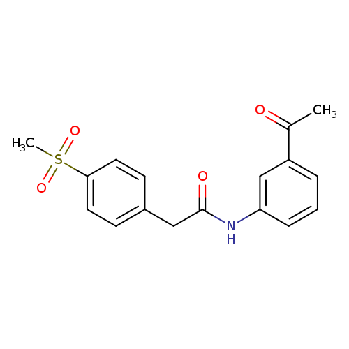 N-(3-acetylphenyl)-2-(4-methanesulfonylphenyl)acetamide