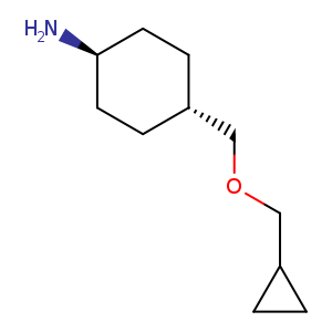 Trans 4-(cyclopropylmethoxymethyl)cyclohexan-1-amine