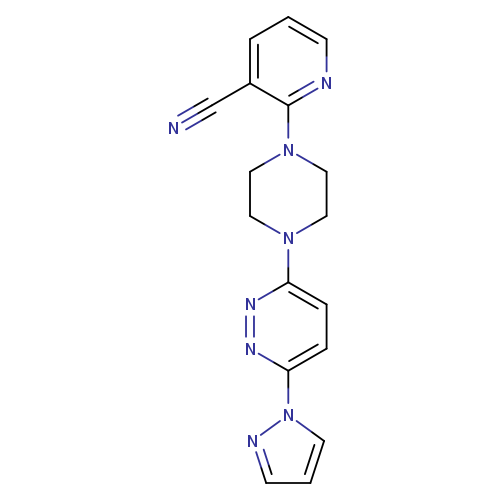 2-{4-[6-(1H-pyrazol-1-yl)pyridazin-3-yl]piperazin-1-yl}pyridine-3-carbonitrile