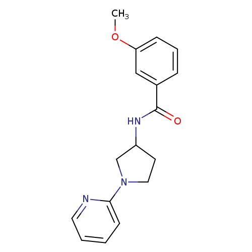 3-methoxy-N-[1-(pyridin-2-yl)pyrrolidin-3-yl]benzamide