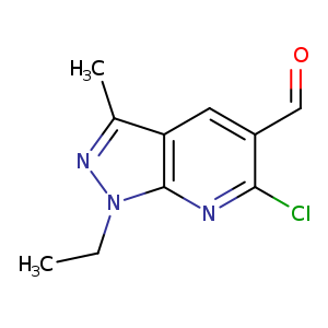 6-chloro-1-ethyl-3-methyl-1H-pyrazolo[3,4-b]pyridine-5-carbaldehyde