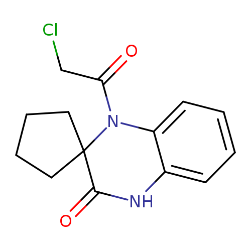 1'-(2-chloroacetyl)-3',4'-dihydro-1'H-spiro[cyclopentane-1,2'-quinoxaline]-3'-one