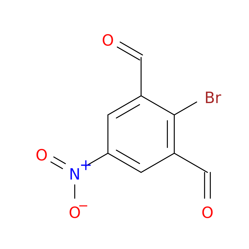 2-bromo-5-nitrobenzene-1,3-dicarbaldehyde