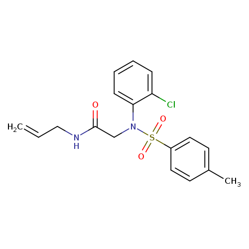 N-allyl-2-{2-chloro[(4-methylphenyl)sulfonyl]anilino}acetamide