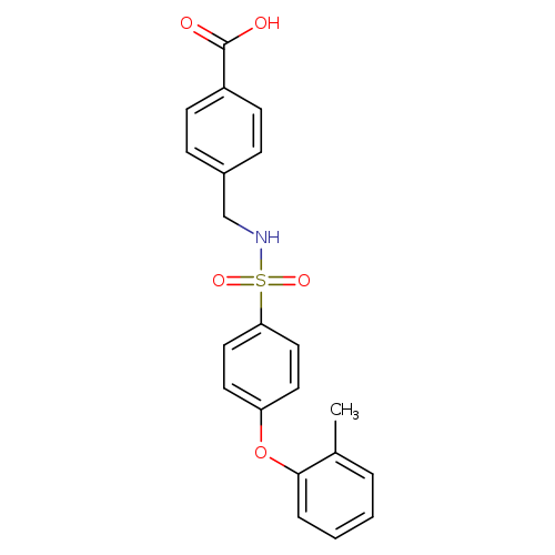 4-((4-(o-Tolyloxy)phenylsulfonamido)methyl)benzoic acid