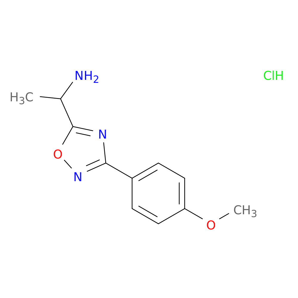 1-(3-(4-Methoxyphenyl)-1,2,4-oxadiazol-5-yl)ethanamine hydrochloride