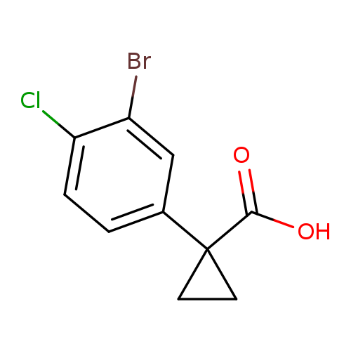 1-(3-bromo-4-chlorophenyl)cyclopropane-1-carboxylicacid