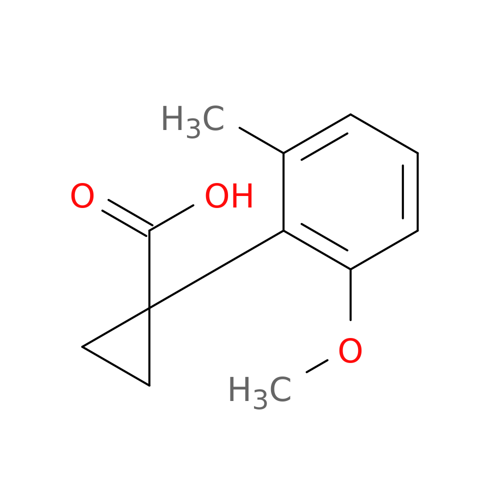 1-(2-methoxy-6-methylphenyl)cyclopropane-1-carboxylic acid