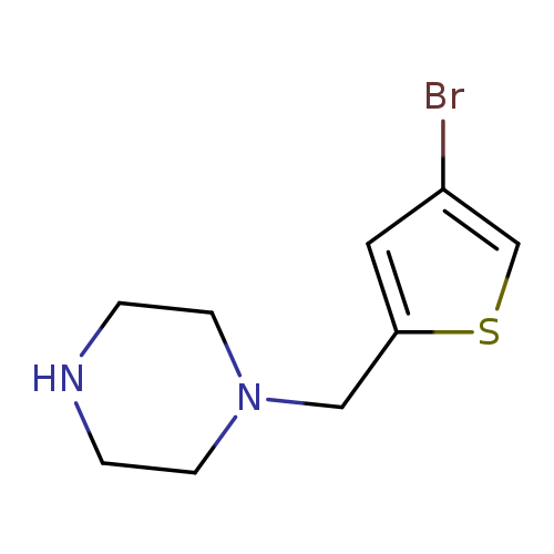 1-[(4-Bromo-2-thienyl)methyl]piperazine