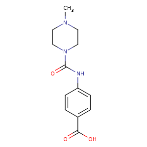 4-[(4-methylpiperazine-1-carbonyl)amino]benzoic acid