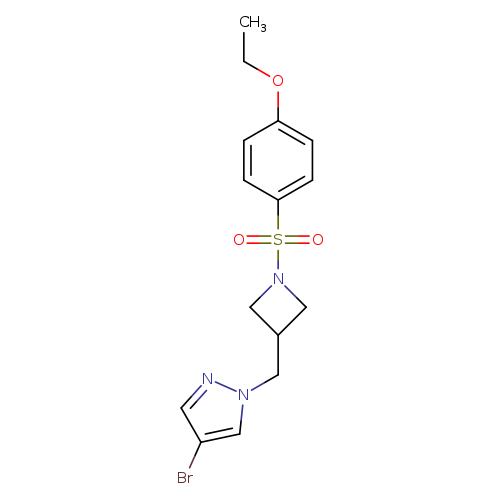 4-bromo-1-{[1-(4-ethoxybenzenesulfonyl)azetidin-3-yl]methyl}-1H-pyrazole