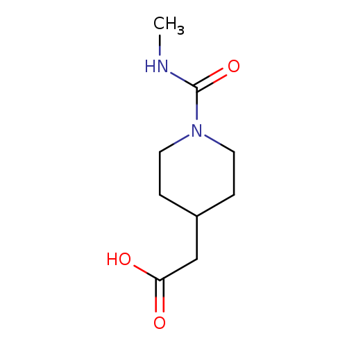 2-[1-(Methylcarbamoyl)piperidin-4-yl]acetic acid