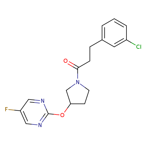 3-(3-chlorophenyl)-1-{3-[(5-fluoropyrimidin-2-yl)oxy]pyrrolidin-1-yl}propan-1-one