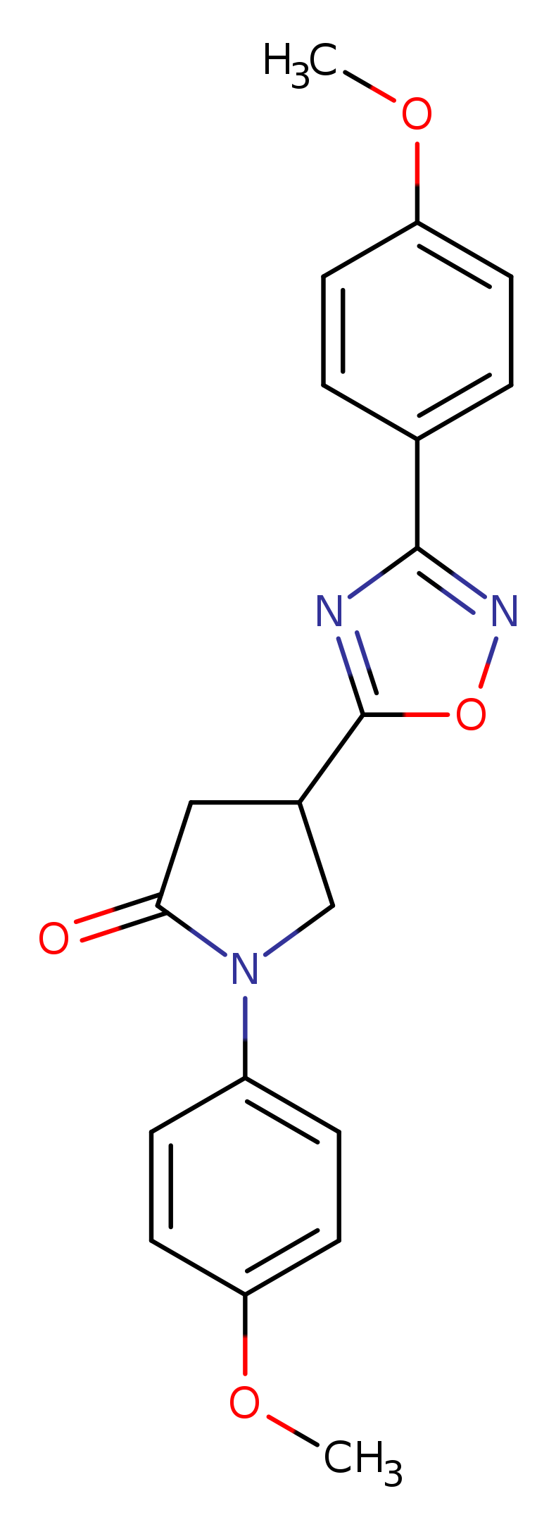 1-(4-methoxyphenyl)-4-[3-(4-methoxyphenyl)-1,2,4-oxadiazol-5-yl]pyrrolidin-2-one