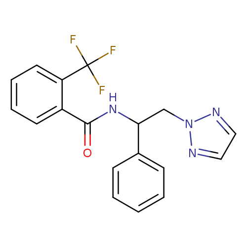 N-[1-phenyl-2-(2H-1,2,3-triazol-2-yl)ethyl]-2-(trifluoromethyl)benzamide