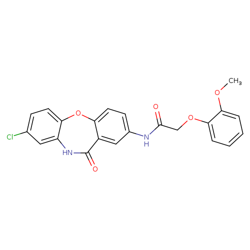 N-{6-chloro-10-oxo-2-oxa-9-azatricyclo[9.4.0.0^{3,8}]pentadeca-1(11),3(8),4,6,12,14-hexaen-13-yl}-2-(2-methoxyphenoxy)acetamide