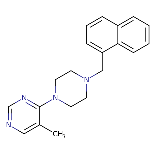 5-methyl-4-{4-[(naphthalen-1-yl)methyl]piperazin-1-yl}pyrimidine