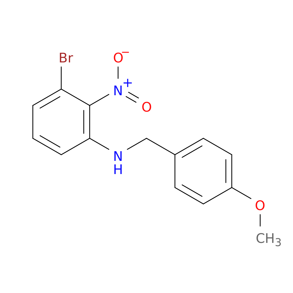 3-Bromo-N-(4-methoxybenzyl)-2-nitroaniline
