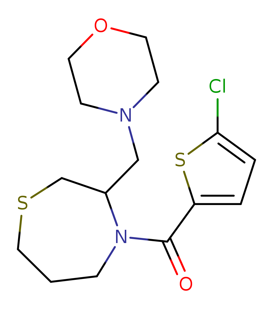 4-(5-chlorothiophene-2-carbonyl)-3-[(morpholin-4-yl)methyl]-1,4-thiazepane
