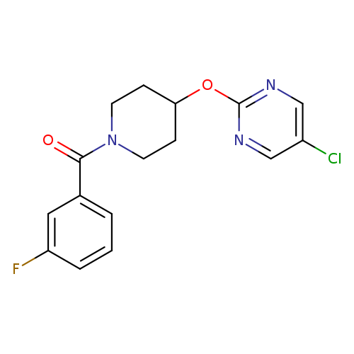 5-chloro-2-{[1-(3-fluorobenzoyl)piperidin-4-yl]oxy}pyrimidine