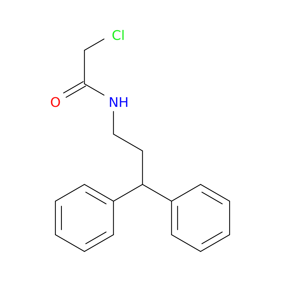 2-chloro-N-(3,3-diphenylpropyl)acetamide