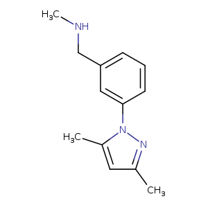 1-[3-(3,5-Dimethyl-1h-pyrazol-1-yl)phenyl]-n-methylmethanamine
