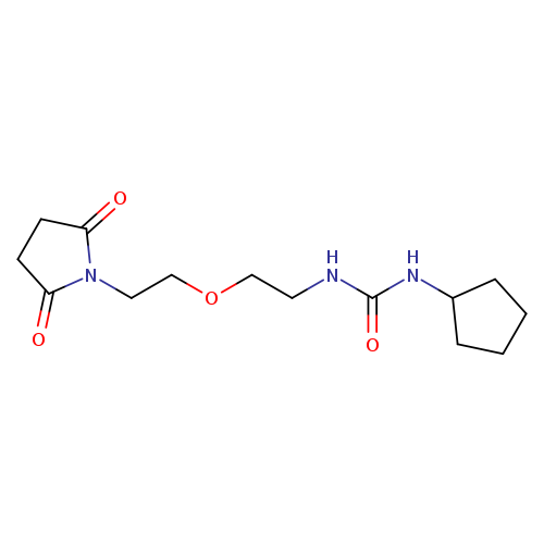 1-cyclopentyl-3-{2-[2-(2,5-dioxopyrrolidin-1-yl)ethoxy]ethyl}urea