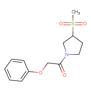 1-(3-methanesulfonylpyrrolidin-1-yl)-2-phenoxyethan-1-one