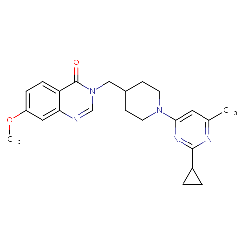 3-{[1-(2-cyclopropyl-6-methylpyrimidin-4-yl)piperidin-4-yl]methyl}-7-methoxy-3,4-dihydroquinazolin-4-one