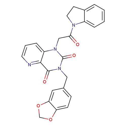 3-[(2H-1,3-benzodioxol-5-yl)methyl]-1-[2-(2,3-dihydro-1H-indol-1-yl)-2-oxoethyl]-1H,2H,3H,4H-pyrido[3,2-d]pyrimidine-2,4-dione