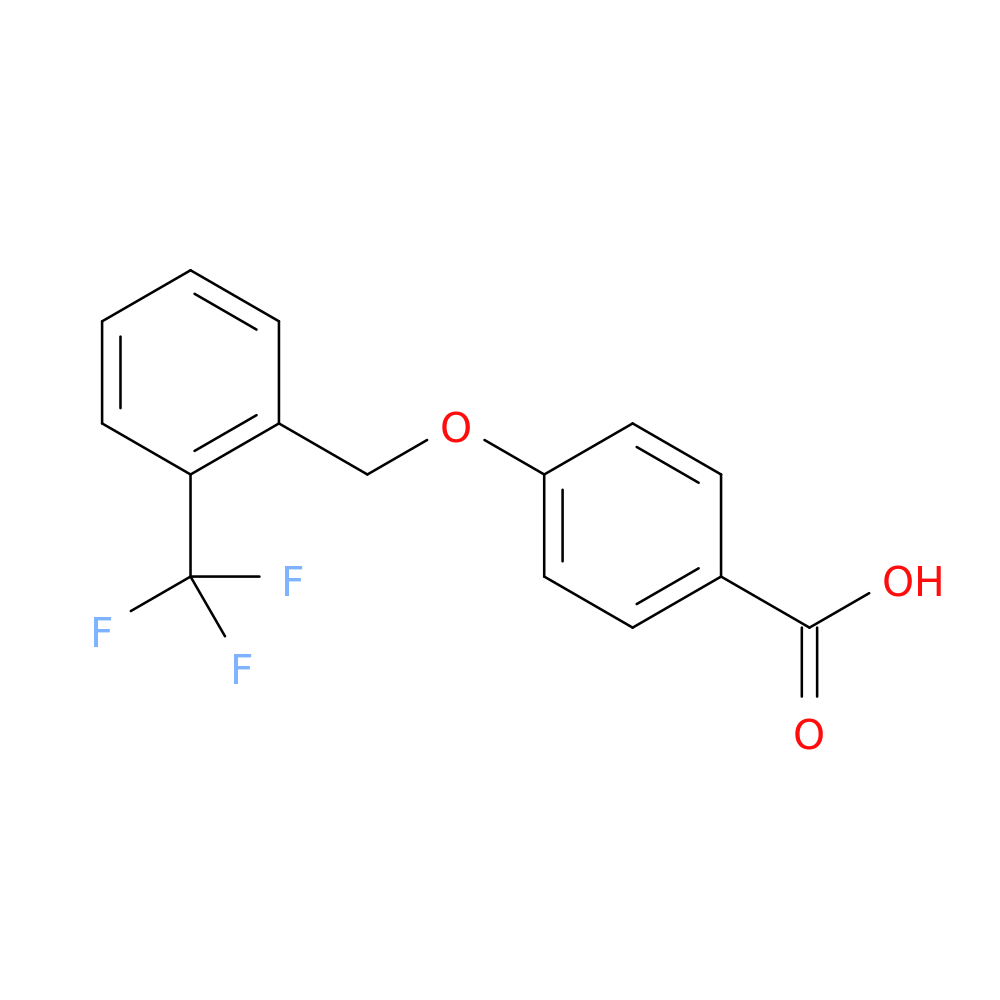 4-{[2-(trifluoromethyl)phenyl]methoxy}benzoic acid