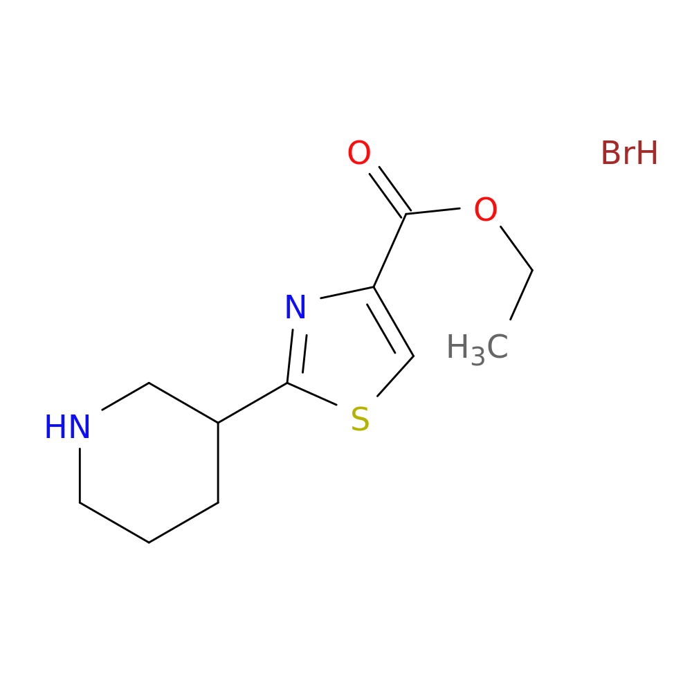 ethyl 2-(piperidin-3-yl)-1,3-thiazole-4-carboxylate hydrobromide