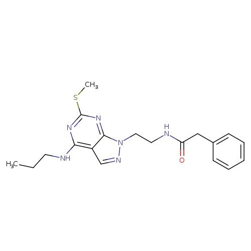 N-{2-[6-(methylsulfanyl)-4-(propylamino)-1H-pyrazolo[3,4-d]pyrimidin-1-yl]ethyl}-2-phenylacetamide