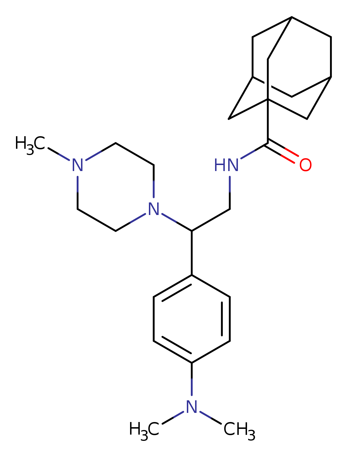 N-{2-[4-(dimethylamino)phenyl]-2-(4-methylpiperazin-1-yl)ethyl}adamantane-1-carboxamide