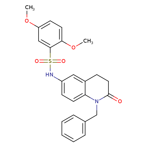 N-(1-benzyl-2-oxo-1,2,3,4-tetrahydroquinolin-6-yl)-2,5-dimethoxybenzene-1-sulfonamide