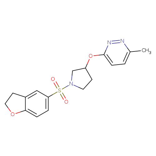 3-{[1-(2,3-dihydro-1-benzofuran-5-sulfonyl)pyrrolidin-3-yl]oxy}-6-methylpyridazine