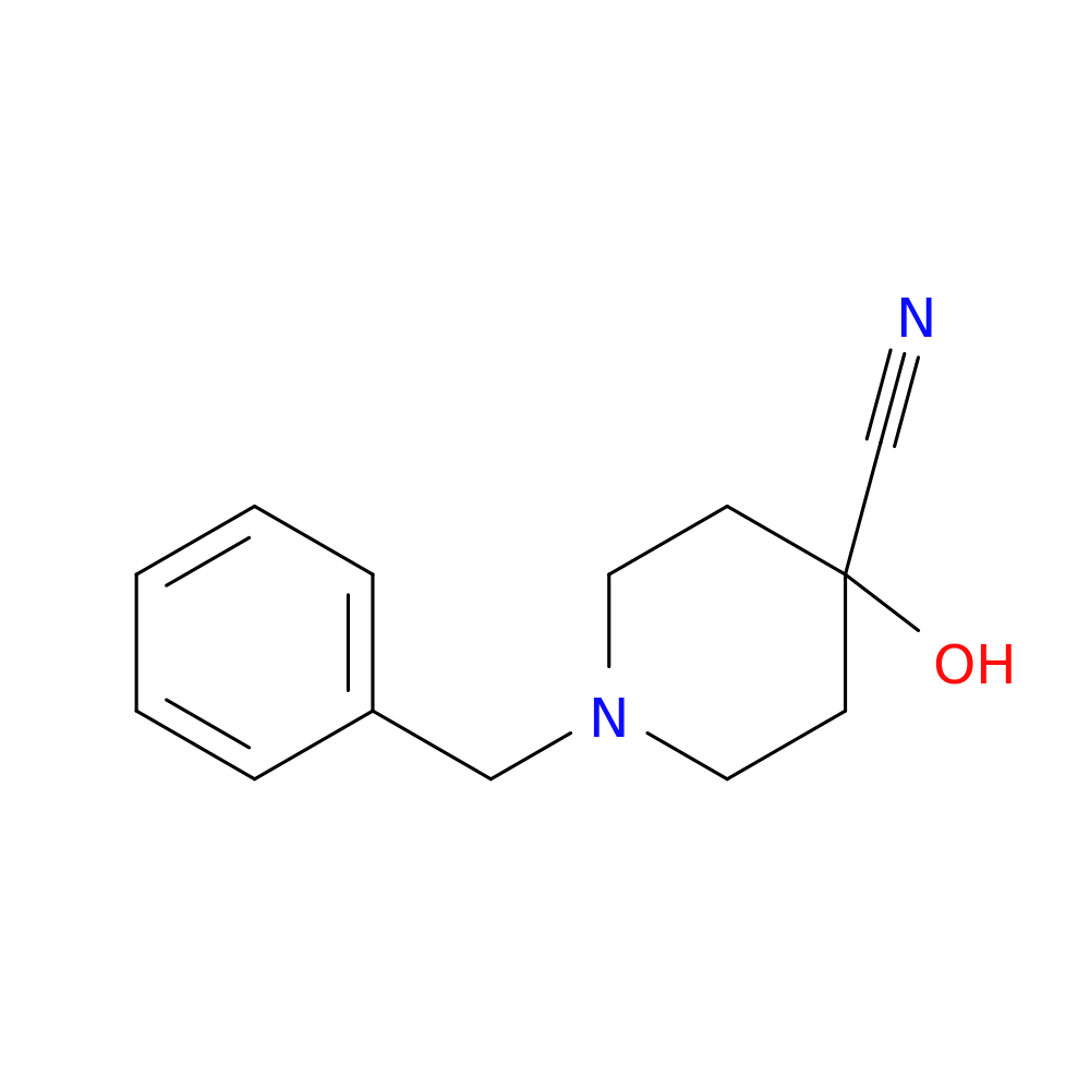 1-Benzyl-4-hydroxypiperidine-4-carbonitrile