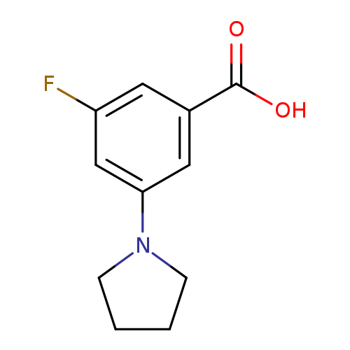 3-Fluoro-5-pyrrolidin-1-ylbenzoic acid
