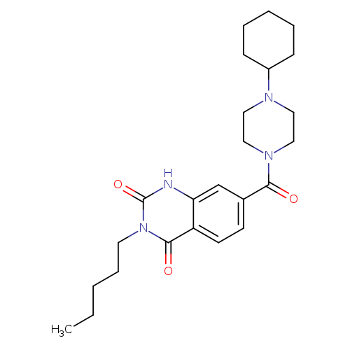 7-(4-cyclohexylpiperazine-1-carbonyl)-3-pentyl-1,2,3,4-tetrahydroquinazoline-2,4-dione