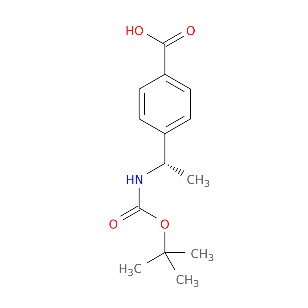 4-[(1S)-1-[[(1,1-Dimethylethoxy)carbonyl]amino]ethyl]benzoic acid