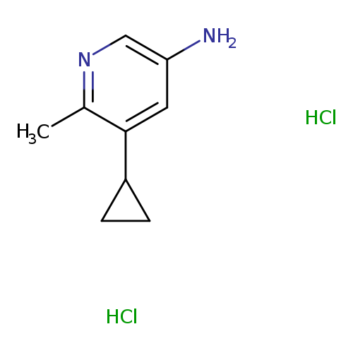 5-cyclopropyl-6-methylpyridin-3-amine dihydrochloride